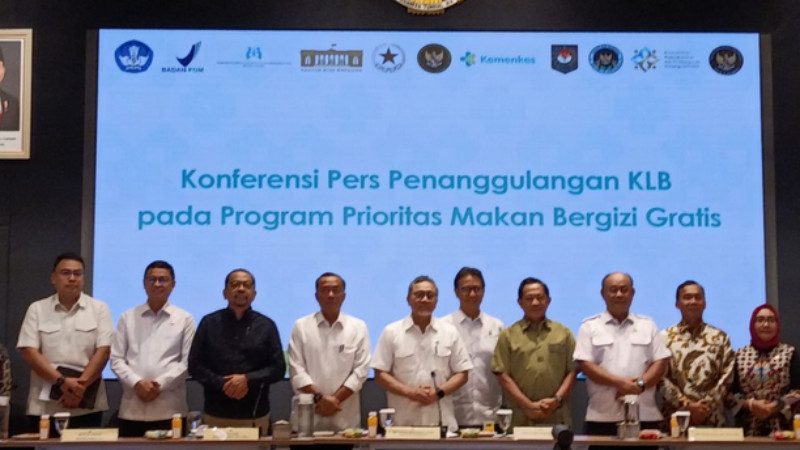 Konferensi pers MBG (28/9) di Jakarta. (ANTARA)
