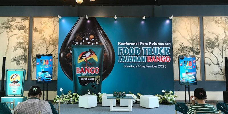 Konferensi pers peluncuran foof truck Bango. (FARAH)