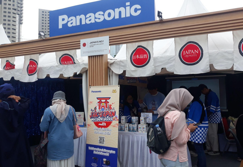 Booth Panasonic Gobel Indonesia di Jak-Japan Matsuri, GBK (27/9). (FARAH)