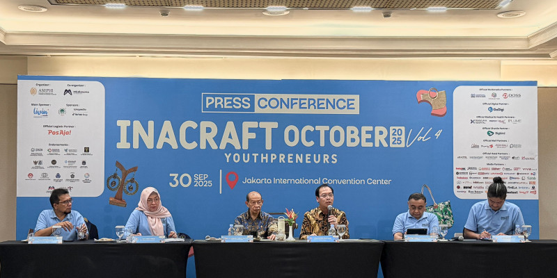 Konferensi Pers INACRAFT Vol. 4 Oktober 2025 (30/9). (Ist)