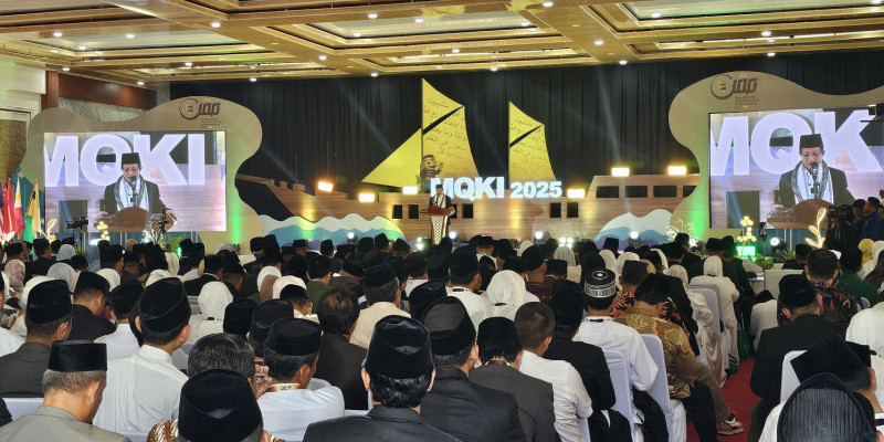 Sambutan Menteri Agama dalam pembukaan MQK (2/10) di Wajo, Sulsel. (Kemenag RI)