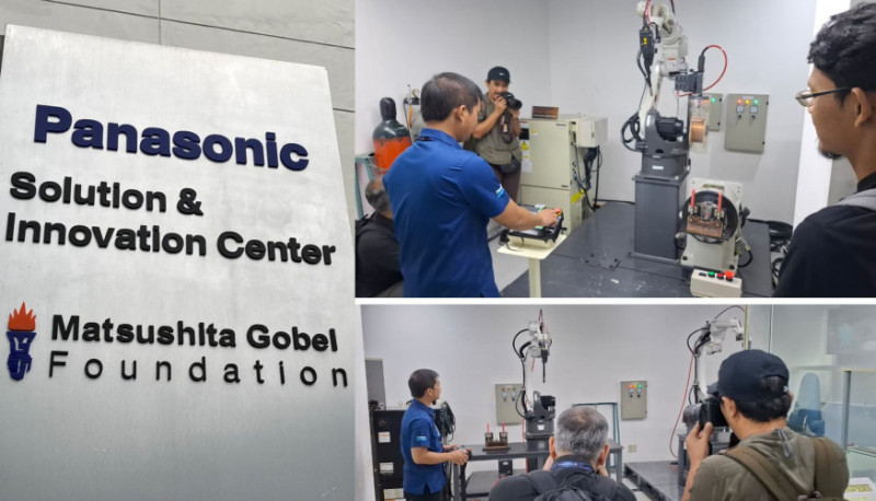 Welding System yang diperkenalkan Panasonic Gobel Indonesia. (Ist)