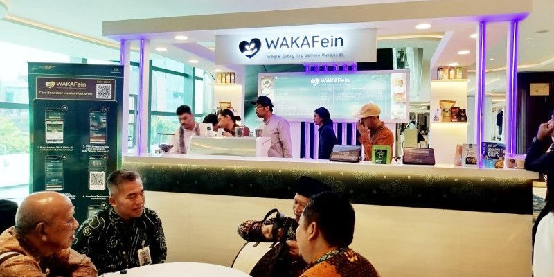 WAKAFein di lantai 3 JIExpo Kemayoran Jakarta Pusat. (FARAH)