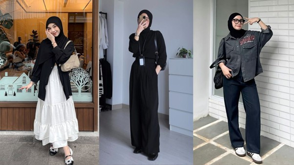 OOTD hitam untuk segala suasana. (Pinterest)
