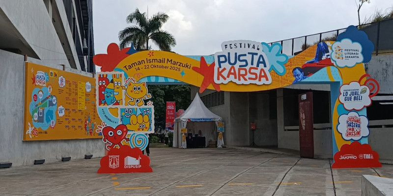 Festival Literasi Jakarta 2025 di Taman Ismail Marzuki. (FARAH/Anissa) Festival Literasi Jakarta 2025 di Taman Ismail Marzuki. (FARAH/Anissa)
