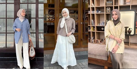 Gaya dengan kemeja. (Pinterest)