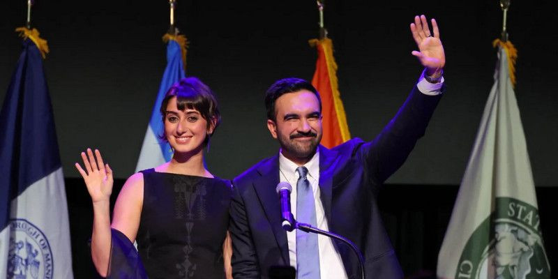 Rama Duwaji & Zohran Mamdani. (Getty Images)